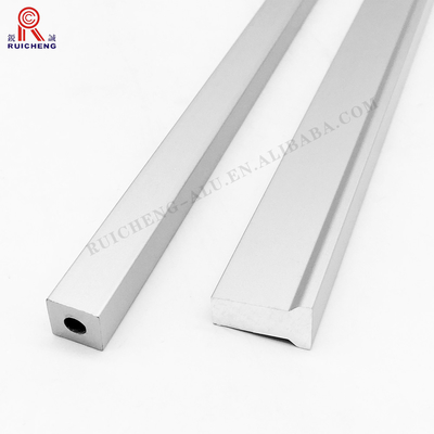 Industry Extended Aluminium Handle Profile Customized Length Wardrobe Door Handle