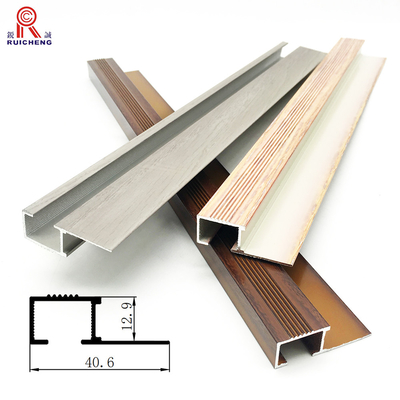 Bullnose Aluminum Step Edge Trim Anodized Extruded Aluminum Stair Nosing
