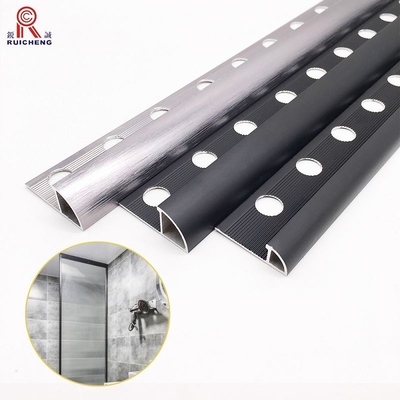 0.5mm Aluminum Tile Trim , T3 Temper Round Edge Metal Tile Trim