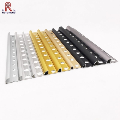 0.5mm Aluminum Tile Trim , T3 Temper Round Edge Metal Tile Trim