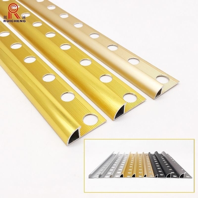 0.5mm Aluminum Tile Trim , T3 Temper Round Edge Metal Tile Trim