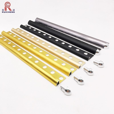 0.5mm Aluminum Tile Trim , T3 Temper Round Edge Metal Tile Trim