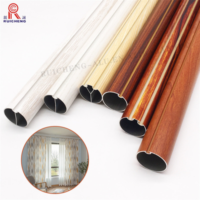 6000 Series Aluminium Ceiling Curtain Track 20mm  Thickness   Powdering Coating