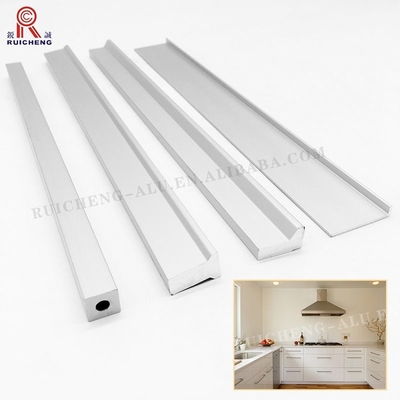Powder Coated Aluminium Finger Pull Handles AA6063 Material 3mm Thickness