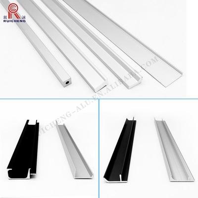 Powder Coated Aluminium Finger Pull Handles AA6063 Material 3mm Thickness