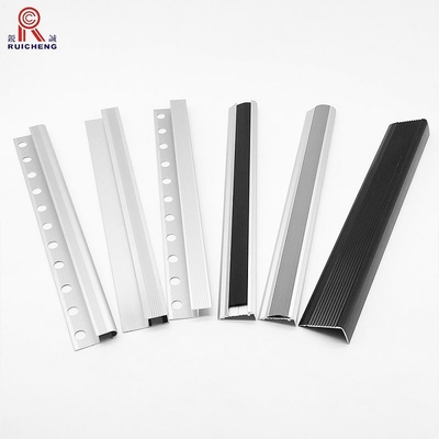 1.5mm Aluminium Stair Nosing Edge Trim For Wood Stairs BA Surface