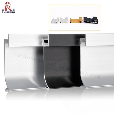 2mm Aluminium LED Strip Light Profile , T8 Led Strip Light Recessed Channel