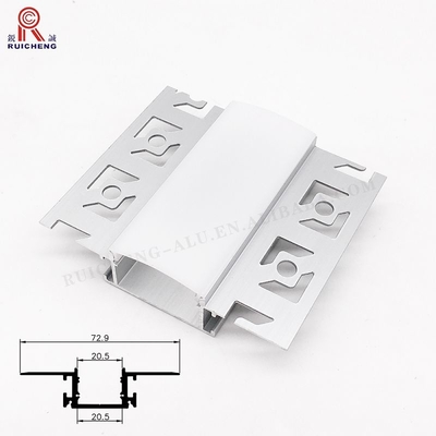 Angle Aluminium LED Strip Light Profile 0.8mm Thickness Sandblasting Finish
