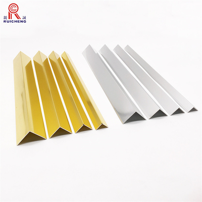 3mm Right Angle Aluminium Extrusion , Gold Anodised Aluminium Angle