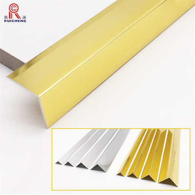 3mm Right Angle Aluminium Extrusion , Gold Anodised Aluminium Angle