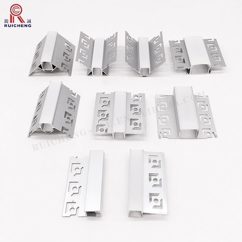 Angle Aluminium LED Strip Light Profile 0.8mm Thickness Sandblasting Finish